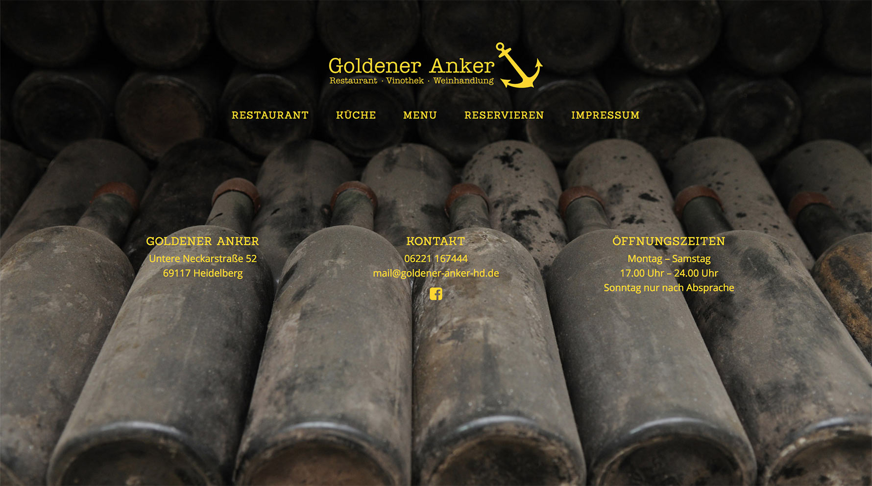 Goldener Anker Heidelberg Website